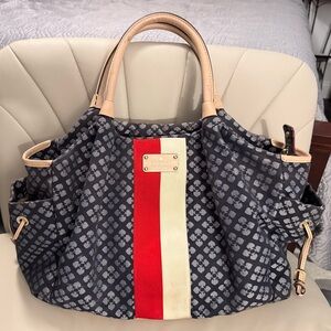 Kate Spade Red, White, and Blue Diaper Bag - Good Used Condition